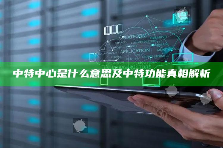 中特中心是什么意思及中特功能真相解析